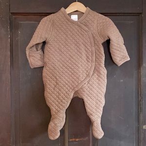 Hanna Anderson quilted footed romper
